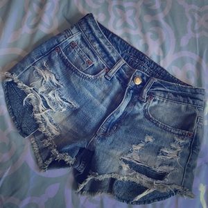 American Eagle high rise festival shorts size 00